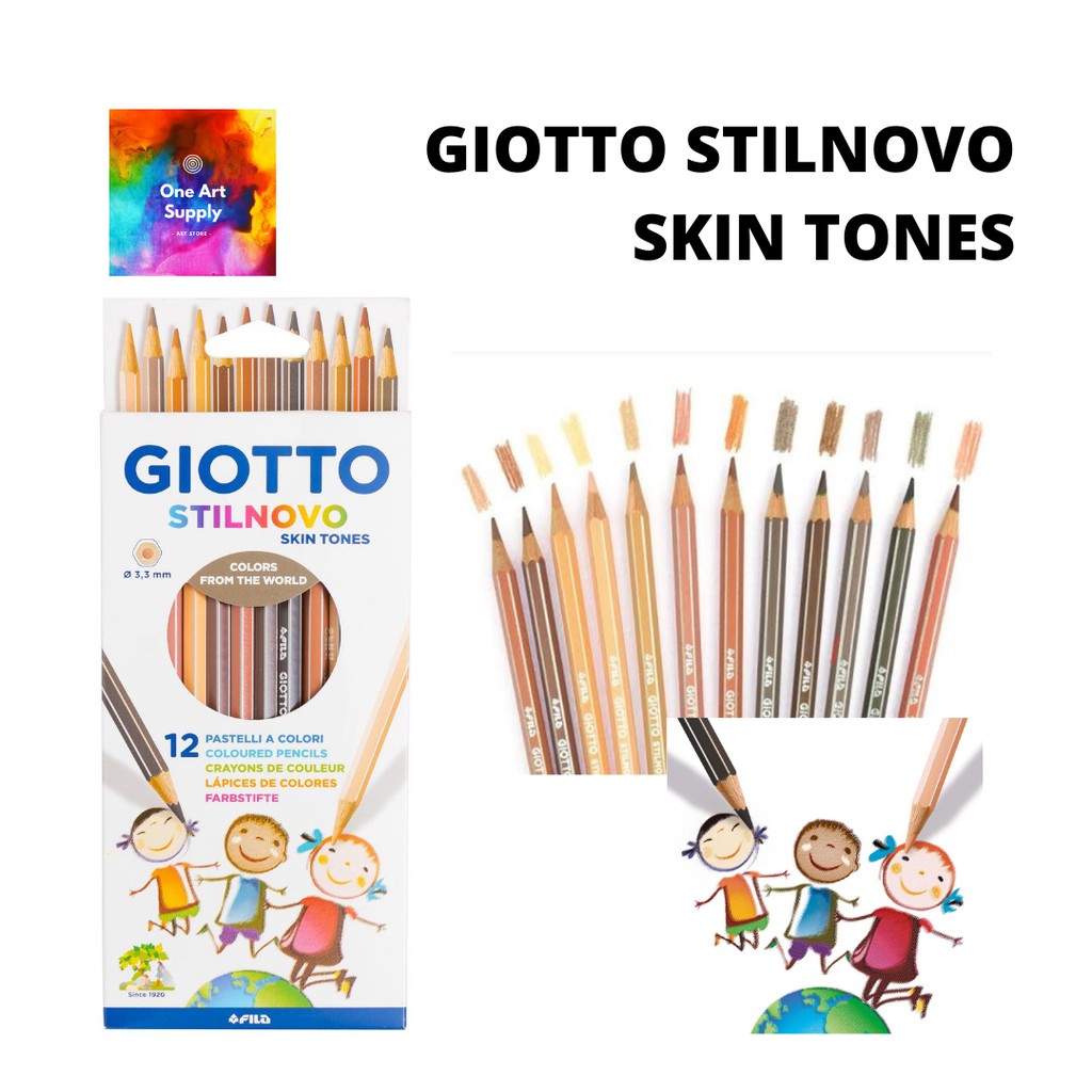 

GIOTTO STILNOVO Skin Tones Carboard 12 Colours