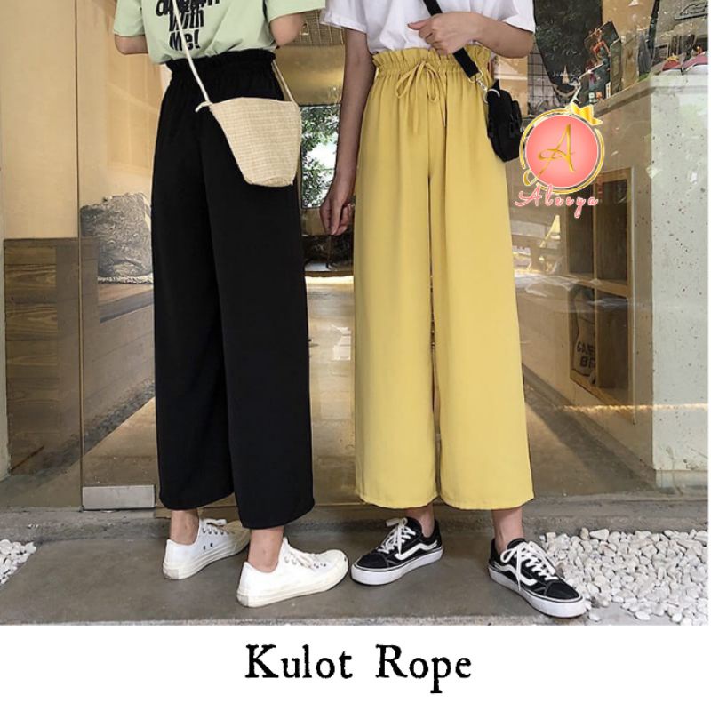 ALEEYA Basic Rope Cullotes Suede / Kulot Suede Tali (3106)