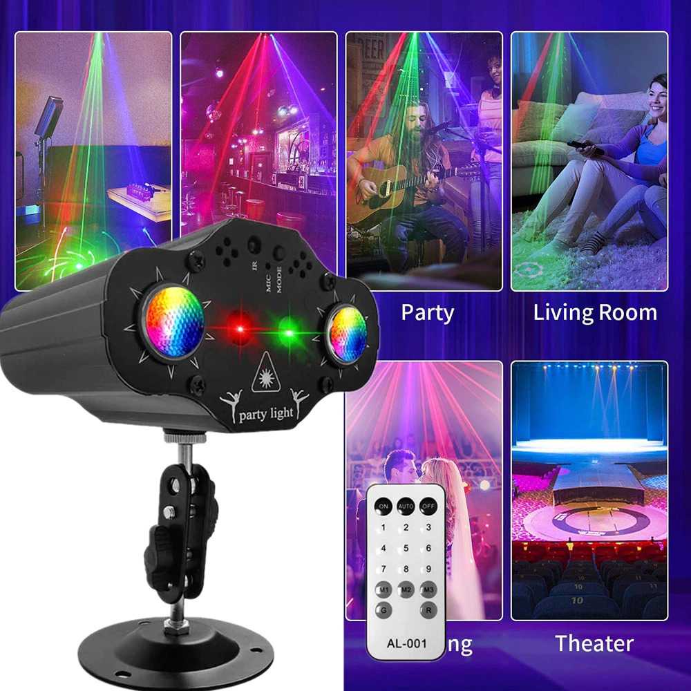 Proyektor Laser LED Lampu Disco DJ Party Lights AL-001