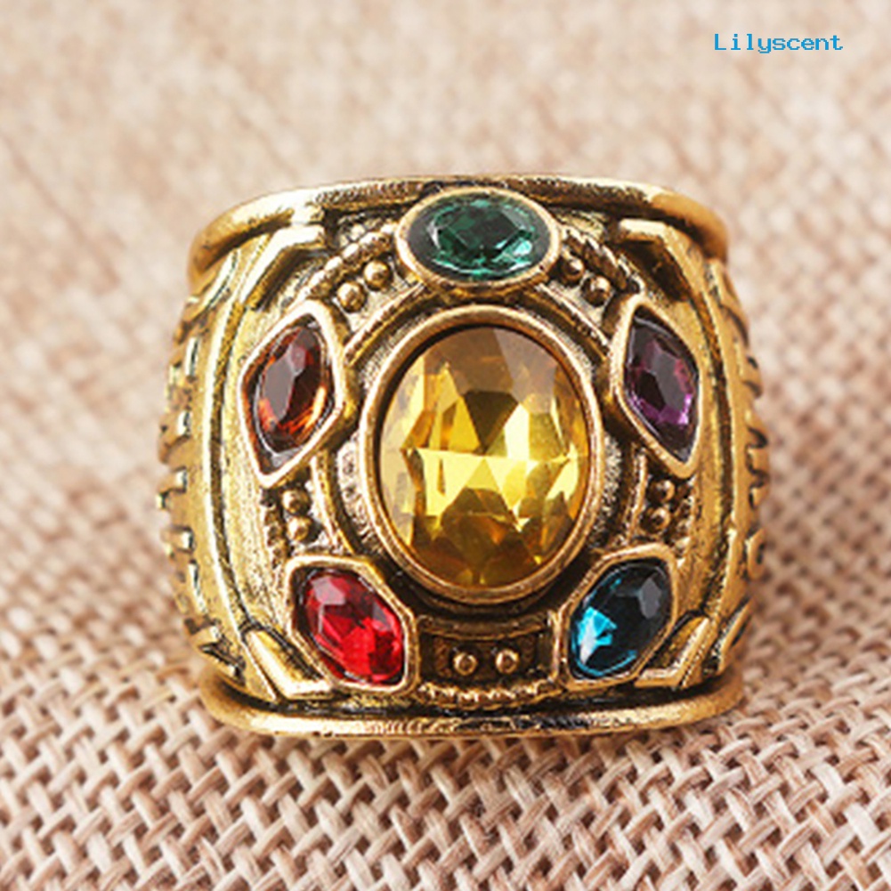 Cincin Batu Logam Desain Thanos Untuk Pesta Halloween