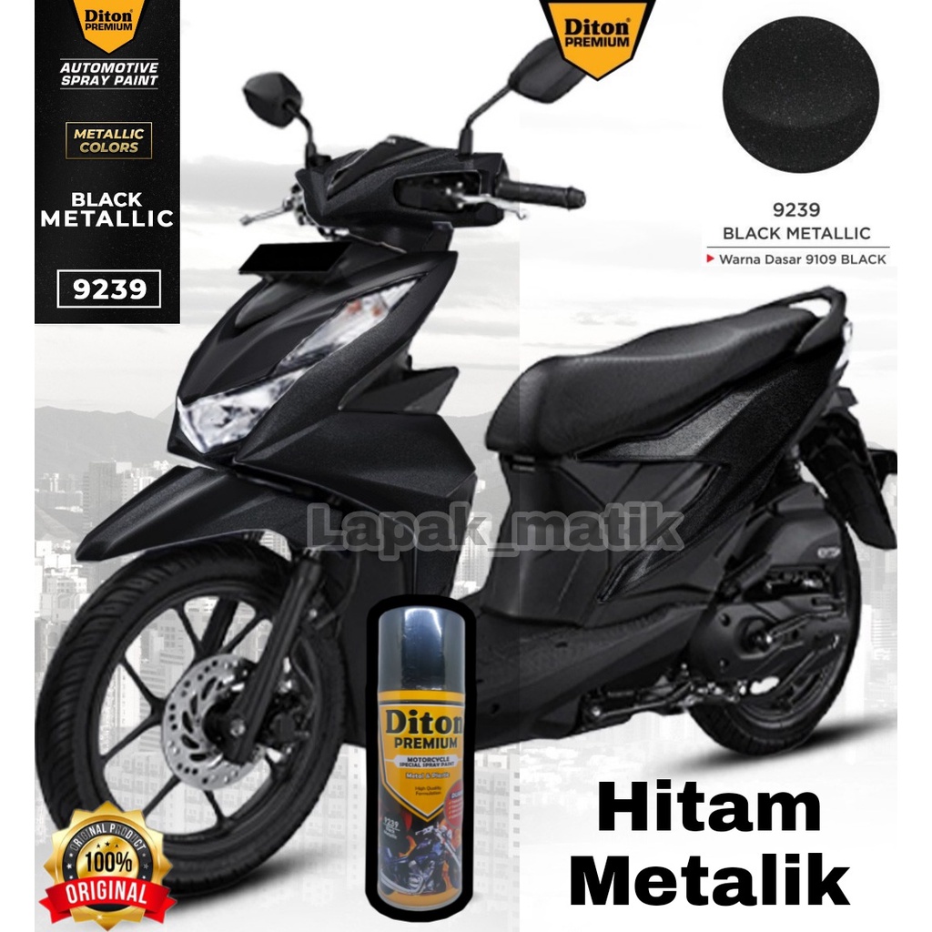 Pilok DITON PREMIUM Hitam Metalik Black Metallic 9239 400ml