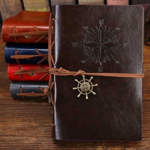 

Buku Catatan Binder Kulit Retro Pirate / Buku Binder Klasik