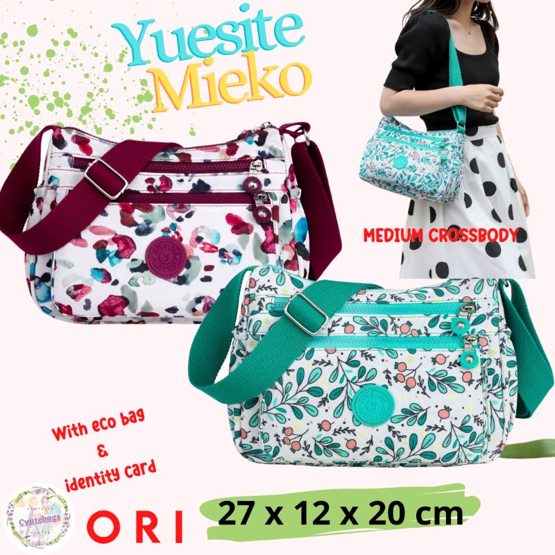 TAS SELEMPANG WANITA YUESITE MIEKO MEDIUM CROSSBODY WATERPROOF IMPORT CYUTEBAGS