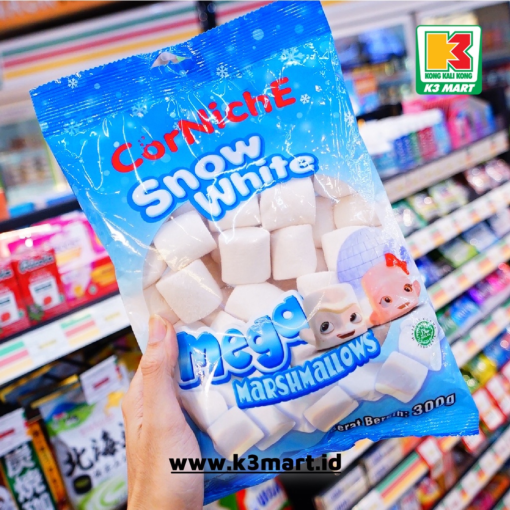 

Corniche Mega Snow White Marshmallows 300gr