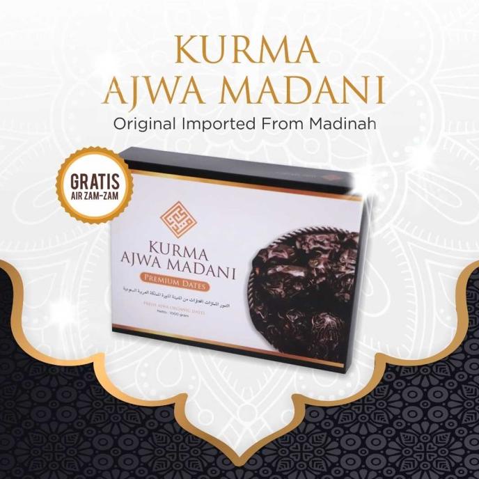 

KURMA AJWA MADANI 1KG GRATIS AIR ZAM ZAM DH654636E