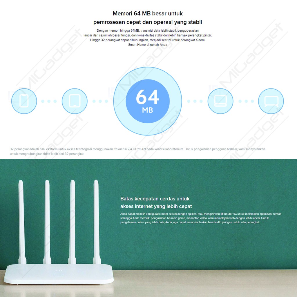 Xiaomi Router 4C 4 C 300Mbps - WiFi Router Repeater