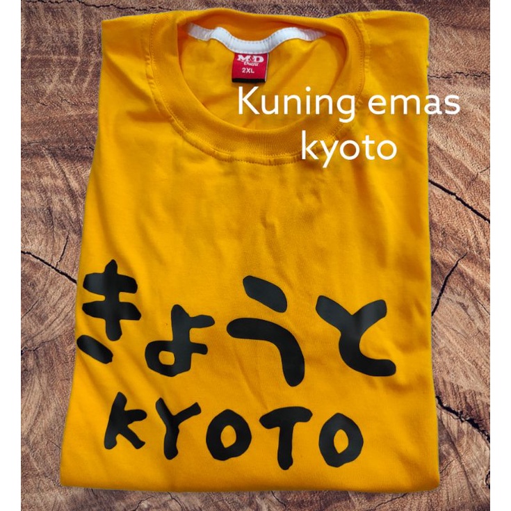 kaos polos sablon kyoto