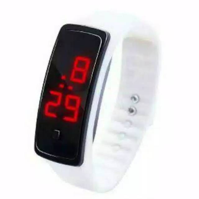 Jam Tangan Digital Led Slim Sporty Pria Wanita