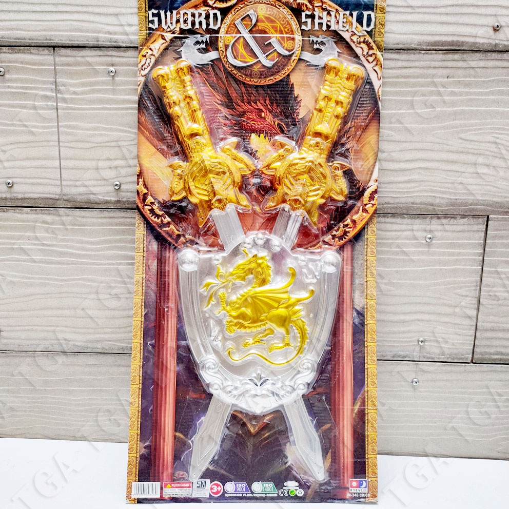 TGA Sword Shield Dragon Knight Mainan Pedang Tameng Ksatria Naga