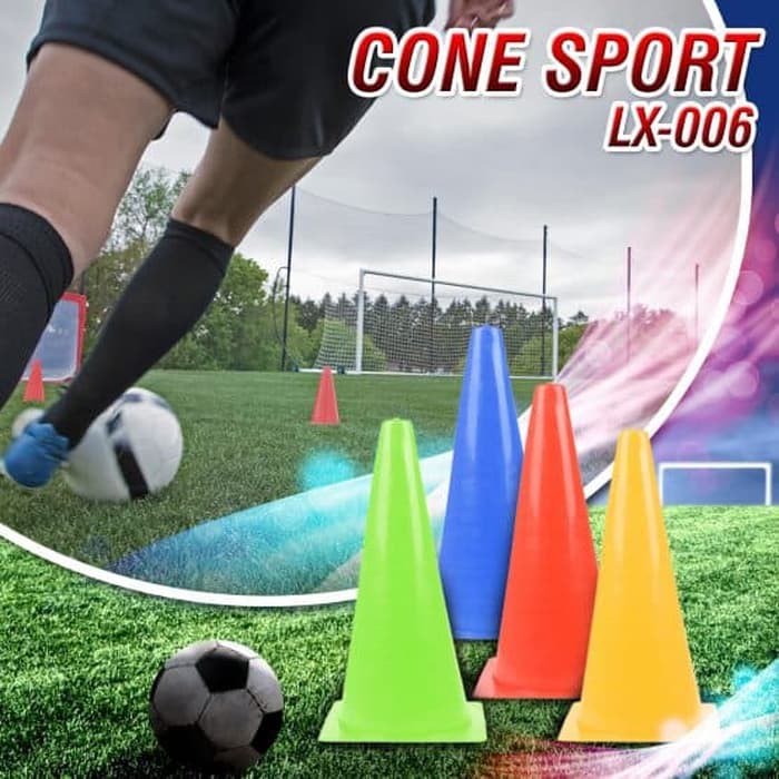 Cone Cones Kerucut Kecil Penanda Jalan Marking Lapangan LX006-4 45Cm