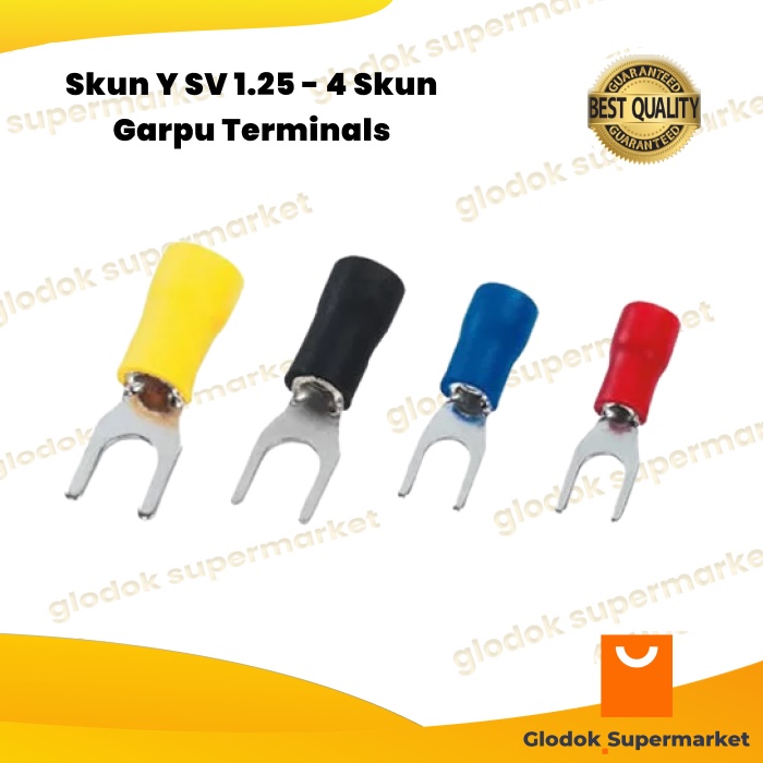 Skun Y SV 1.25 - 4 Sekun Garpu 1.25-4 Terminals 100pcs