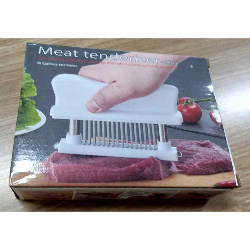 Penghalus Daging Steak Tenderizer Beef 48 Needle Blades Alat Tangan Pelunak Penghancur Daging Perlengkapan Dapur