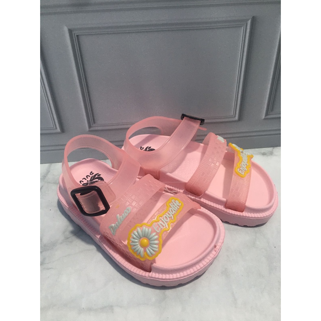 DX-323E-GN Sandal Gunung Anak Perempuan Motif Bunga Merek Dulux Size 20-25