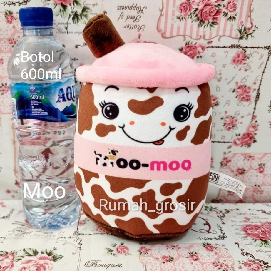 ➢ Boneka Boba Bubble Milk Tea Brown Sugar Ukuran Kecil ۞