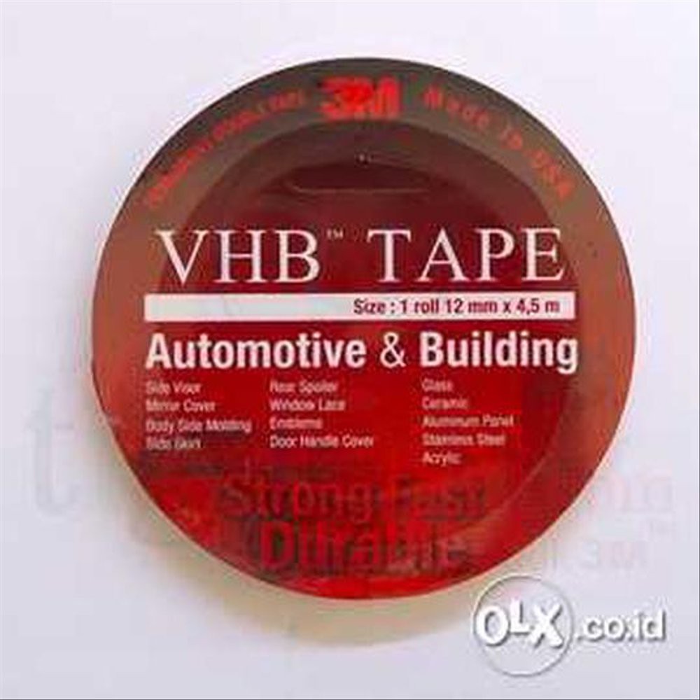 

Dijual Perekat 3M VHB Tape (Double Tape- 12mm x 4,5 m) Murah