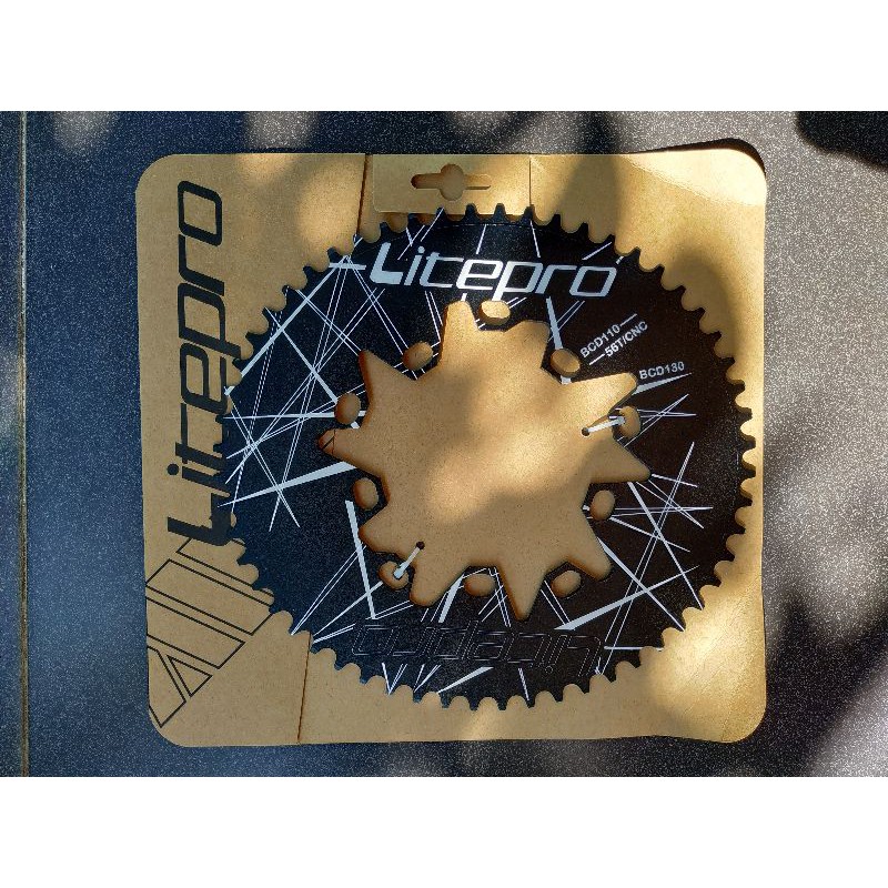 Chainring Litepro Oval 56T BCD 110 / BCD 130 Model Terbaru