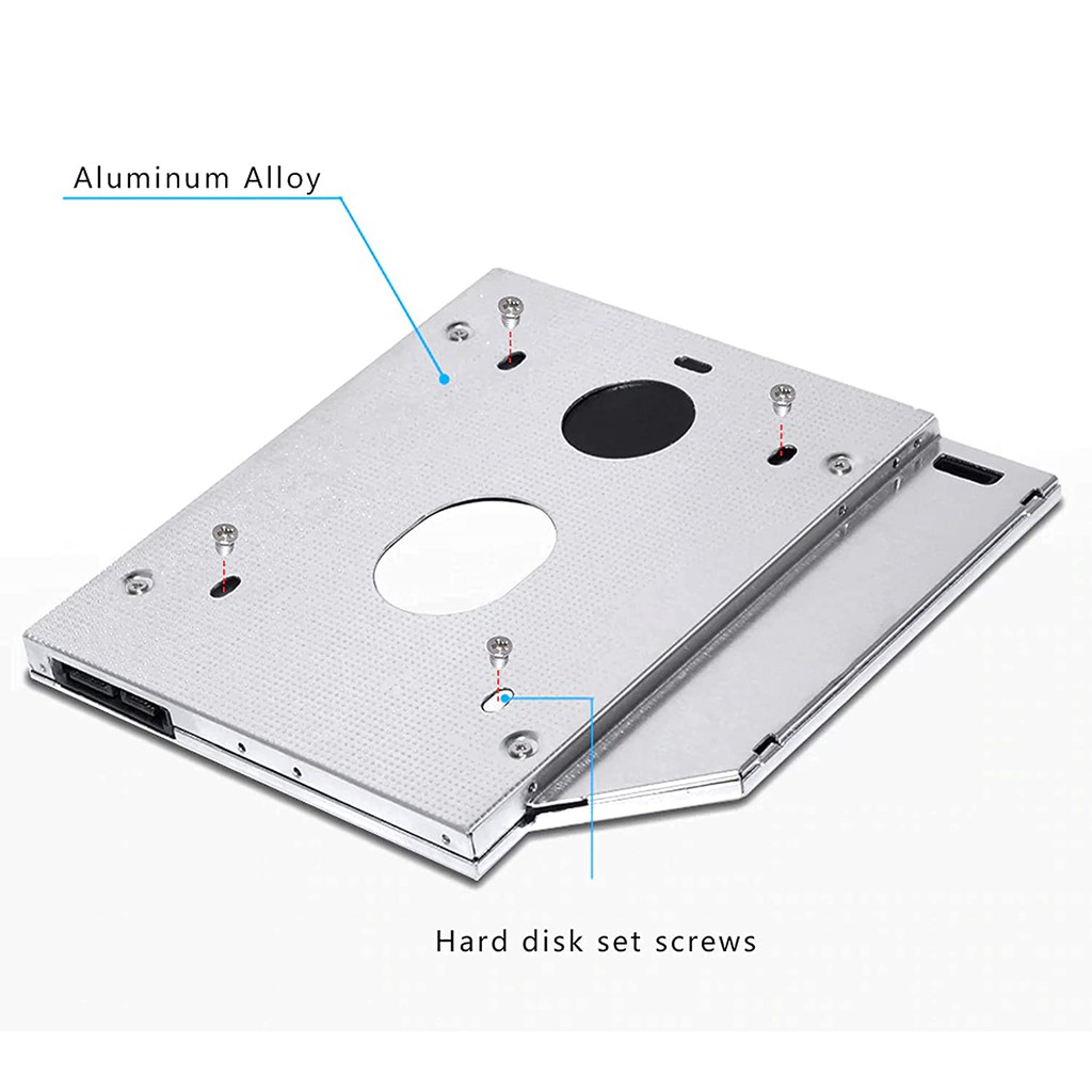 HDD Caddy Tipis (Slim) 9.5mm Sata To Sata III / Dvd Slot To Hdd Slot