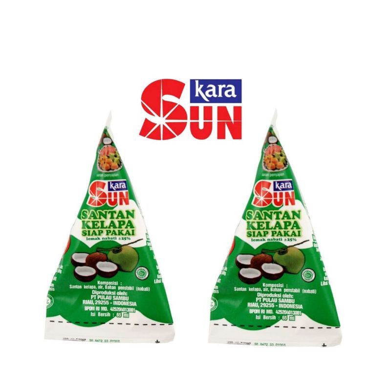 

Santan Kara Sun Kara Cair santan kelapa 65ml