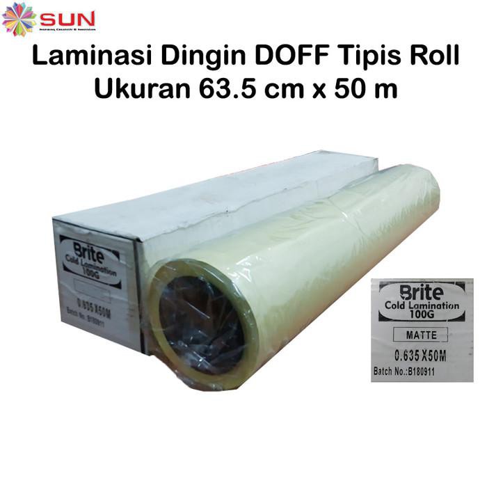 

New Best Seller Kertas Hvs / Plastik Laminasi Dingin Tipis Doff Roll Uk 63.5 Cm X 50 M