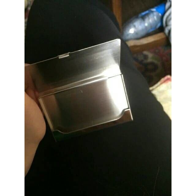 

[Ready Stok] Dompet Kartu nama kotak box id card Stainless Steel Mirror