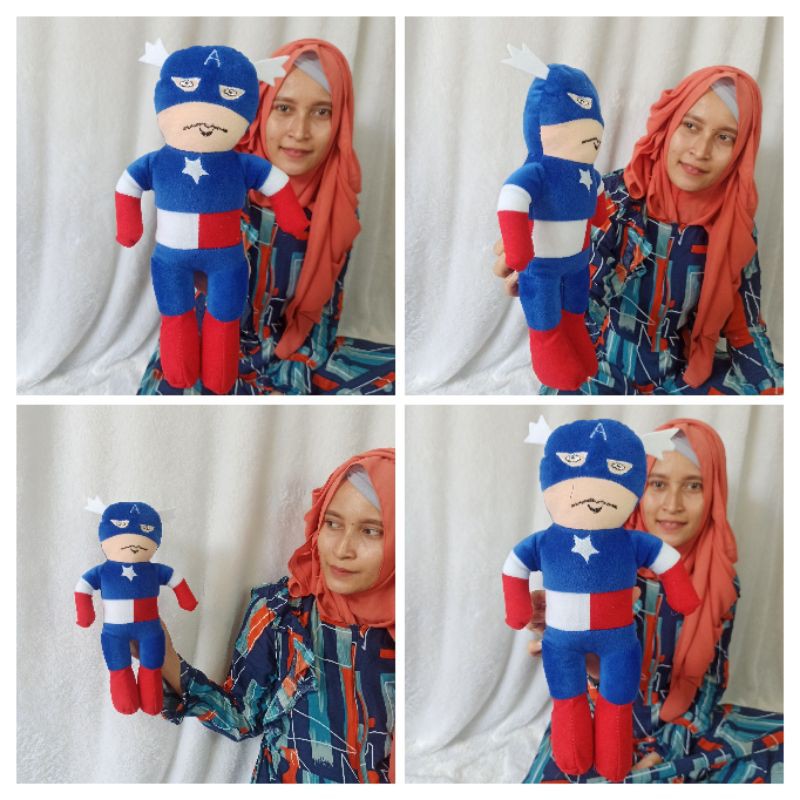 boneka super Hero CAPTAIN AMERIKA OBRAL 30Cm kapten