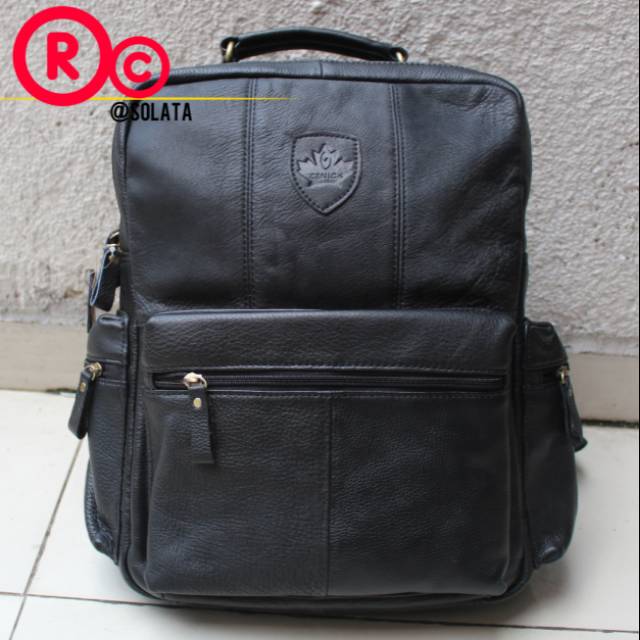 TAS RANSEL KULIT ASLI PRIA WANITA BACKPACK KULIT ASLI TAS PUNGGUNG KULIT