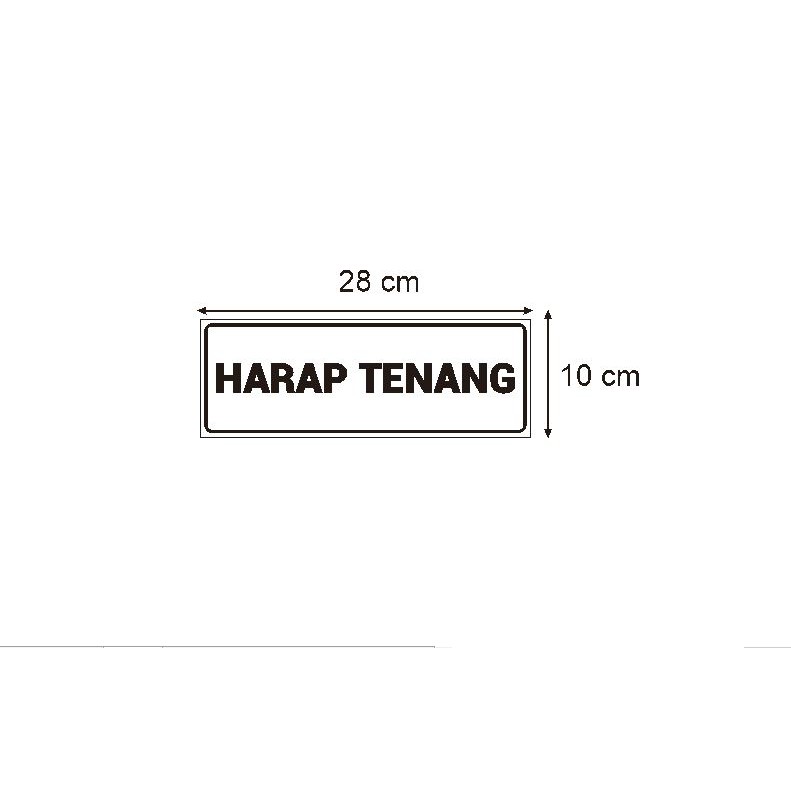 

Stiker Vinyl Harap Tenang Sign Informasi Masjid Mushola Ibadah Sekolah
