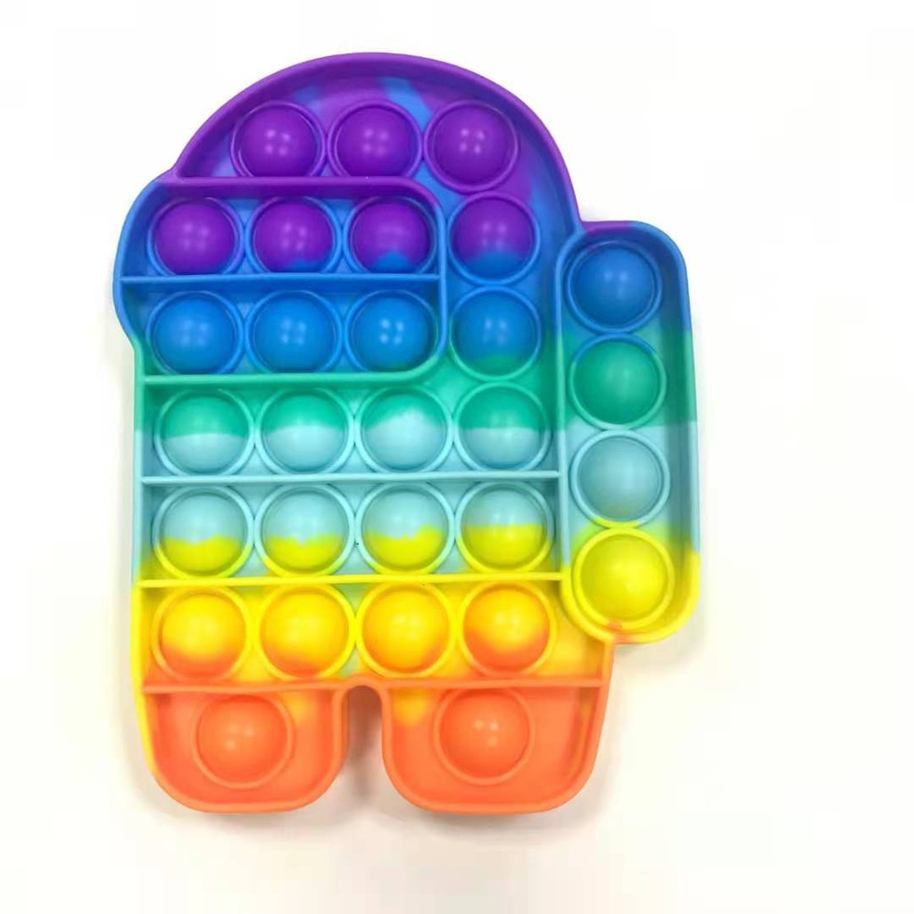 push pop it murah fidget toy rainbow mainan anak bubble sensory toys stress reliever Bubble Sensory-3