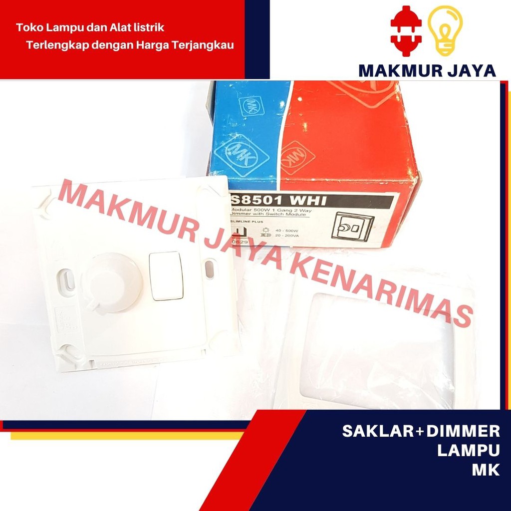 Dimmer+Saklar Lampu/Dimmer dan Saklar Lampu/Dimmer MK Murah/Lampu Dimmer MK/Saklar dimmer murah