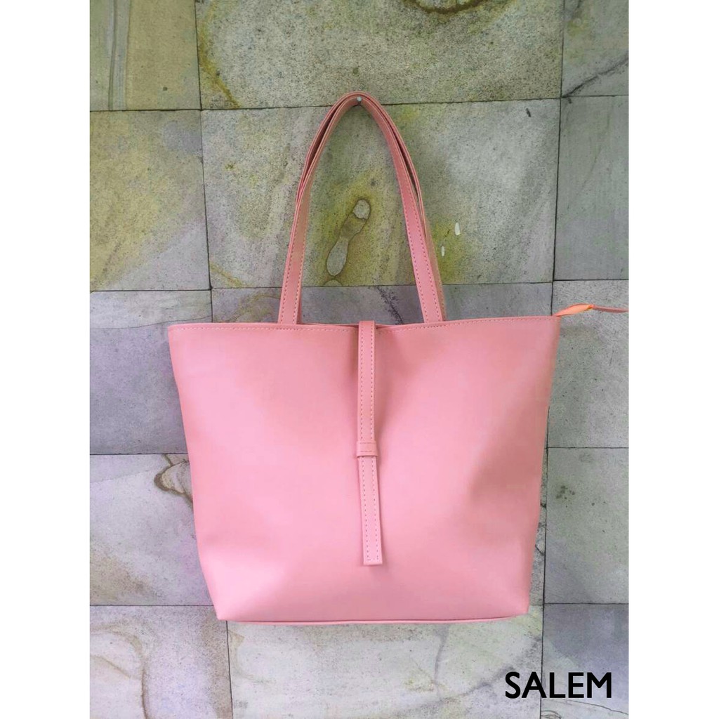 TOTEBAG WANITA/Totebag Kulit Polos ZIPPER DAN FURING/Tas Totebag Wanita Escortbags