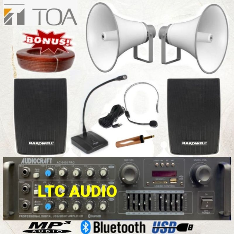 PAKET SOUND SYSTEM TOA MUSHOLA & MASJID UNTUK LUAR - DALAM (IBADAH 1E)