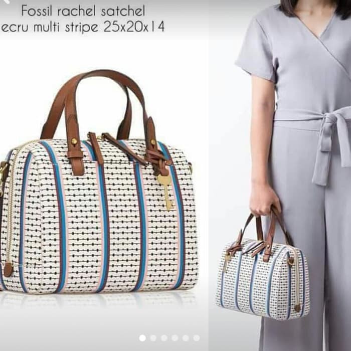 TAS FOSSIL ORIGINAL - FOSSIL SATCHEL ECRUE