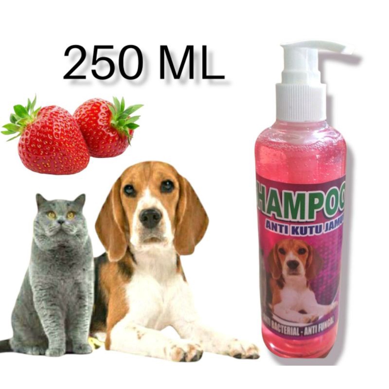 SHAMPO ANJING DAN KUCING 250ML ANTI KUTU JAMUR DAN BAKTERI