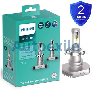  Philips  Ultinon  LED  H4  12V 6000K Putih Lampu  Mobil Avanza 