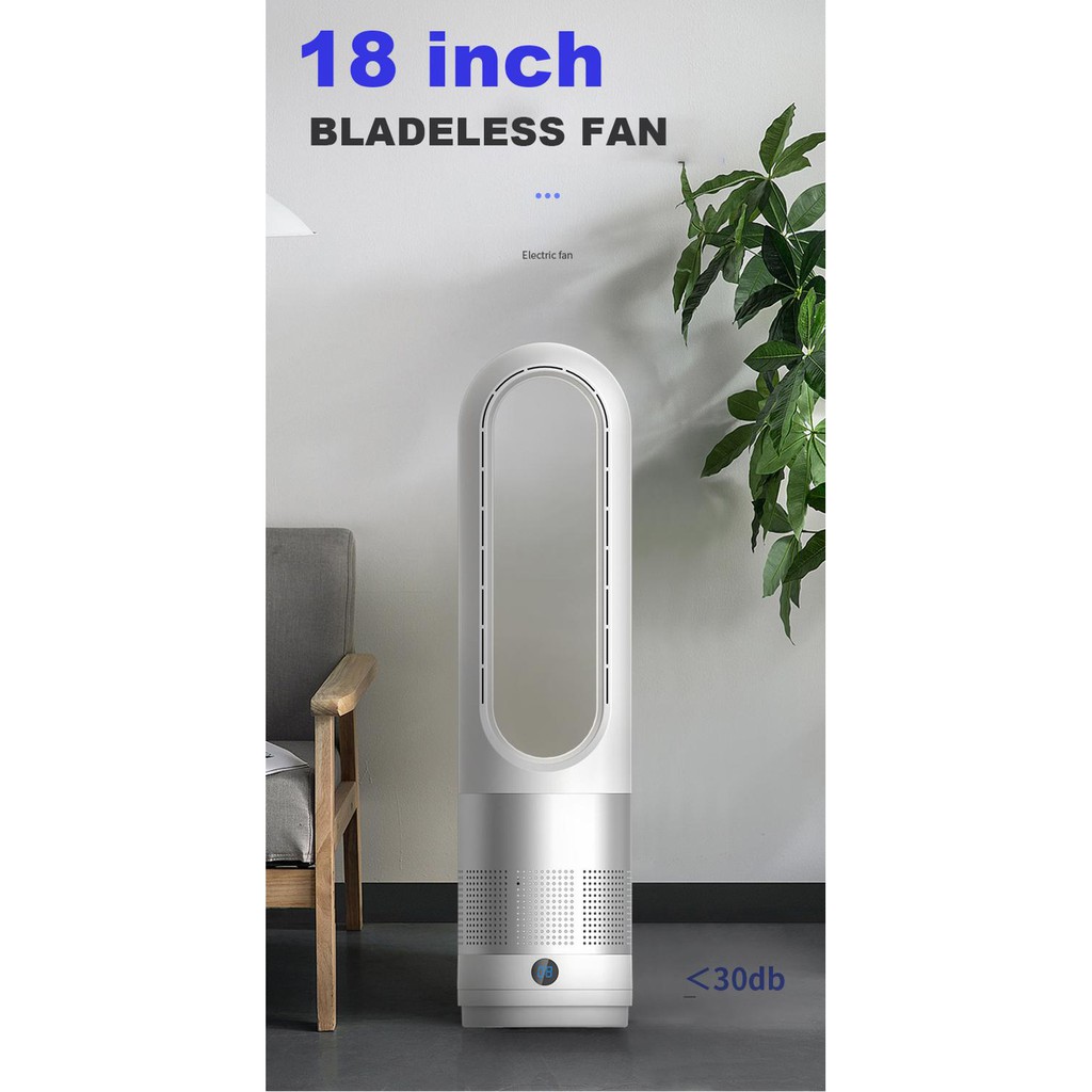 High Quality 18 Inches No Blade Fan Super Quiet Bladeless Floor Standing Fan Low Noise Air Shopee Indonesia