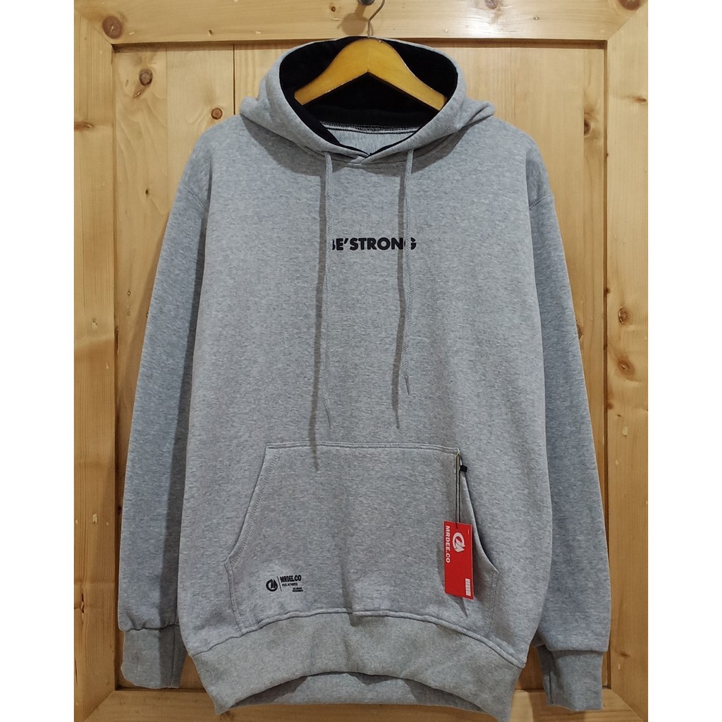 Sweater Hoodie Pria Distro Cod Aesthetic Pria Wanita Original MR DEE Brand Distro Kota Bandung Switer hudie Warna Maroon List HOME MADE XL XXL Jaket Distro Hoodie Aesthetic Jaket Hudie Unisex Sweater Dewasa Terbaru Terpopuler Masa Kini 2021 Brand Bandung-Abu Be Strong