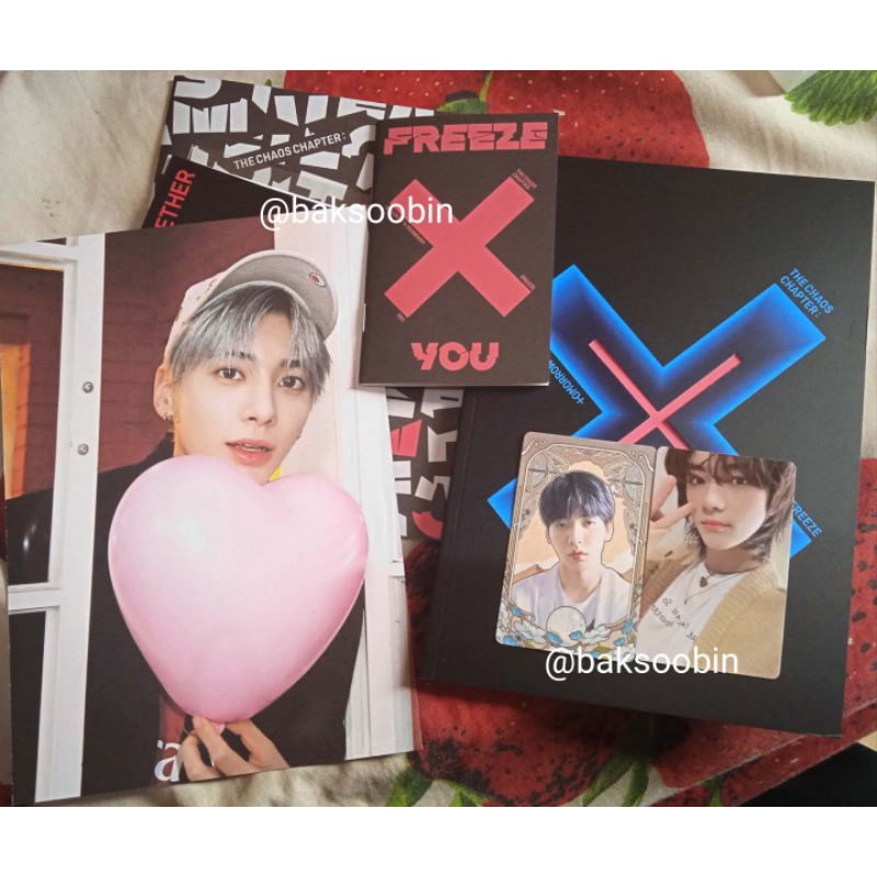 TXT THE CHAOS CHAPTER FREEZE VER YOU POSTCARD PC TAEHYUN BEOMGYU