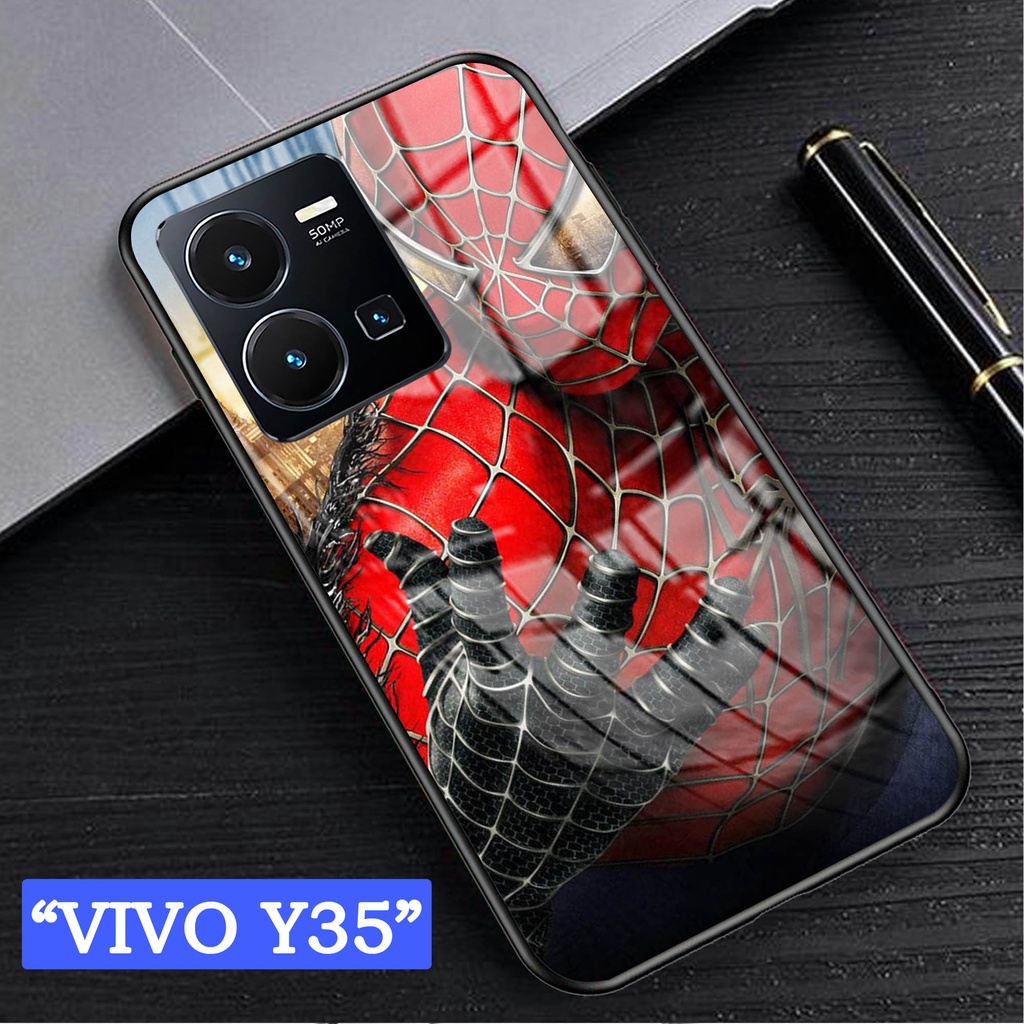 Softcase Glass Kaca VIVO  Y35 - Casing HP VIVO Y35 [ S56 ].