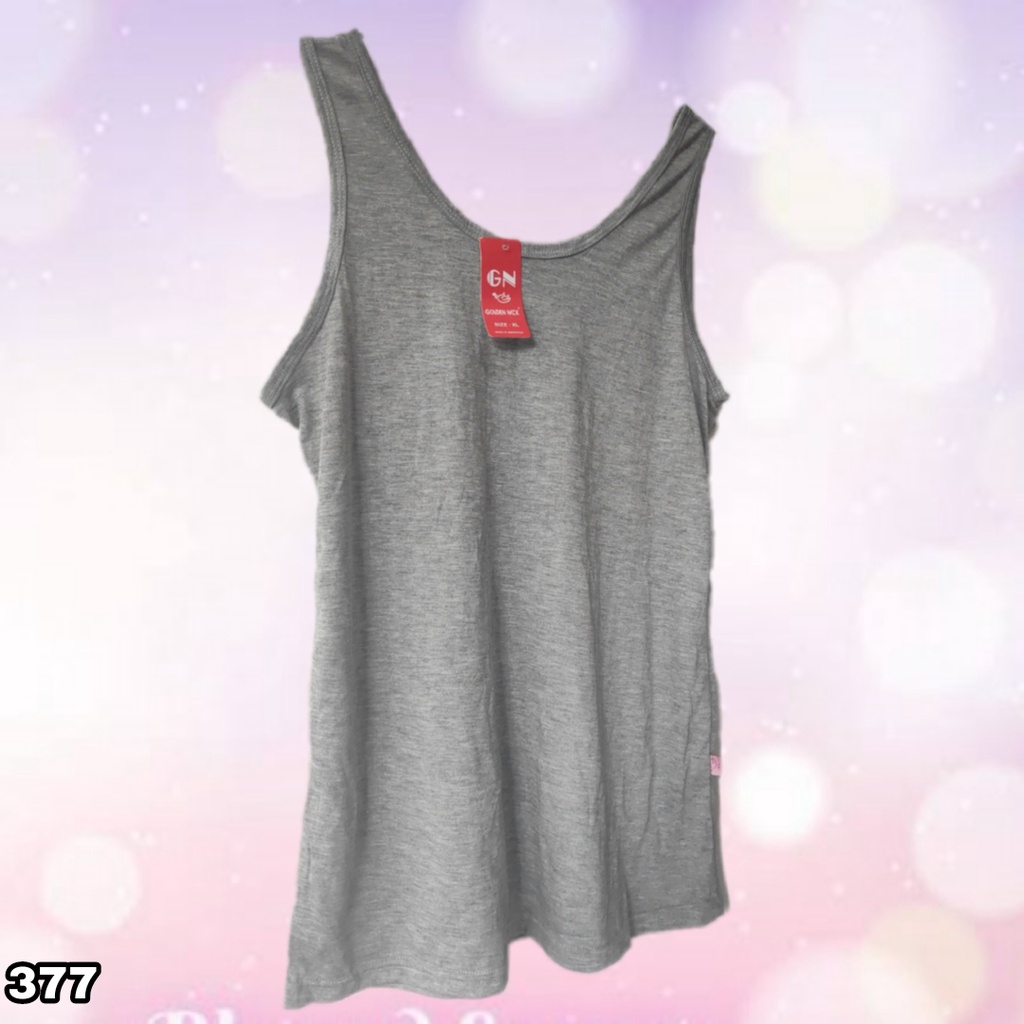 K377 - TANKTOP ATASAN WANITA TALI LEBAR GOLDEN NICK SIZE XL - XXL HARGA PER 1 PCS-1