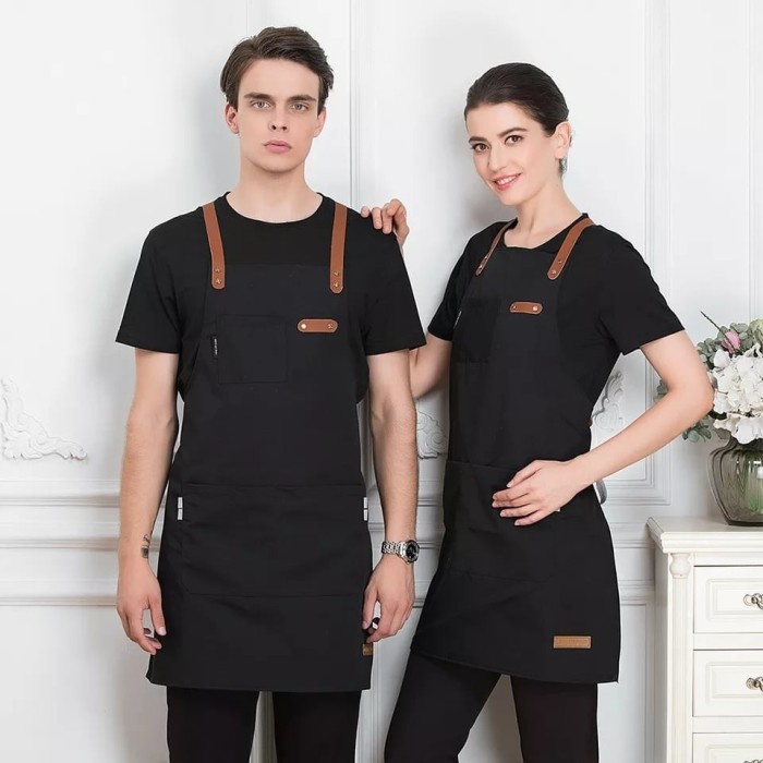 Hypestore Custom Apron Celemek Masak Barista Bartender Barbershop