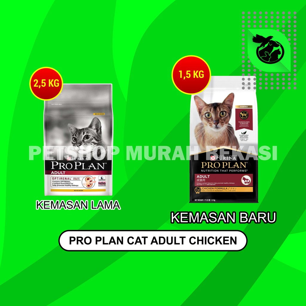 Makanan Kucing ProPlan Chicken Adult 2.5 kg / Cat Food Proplan Adult Rasa Ayam