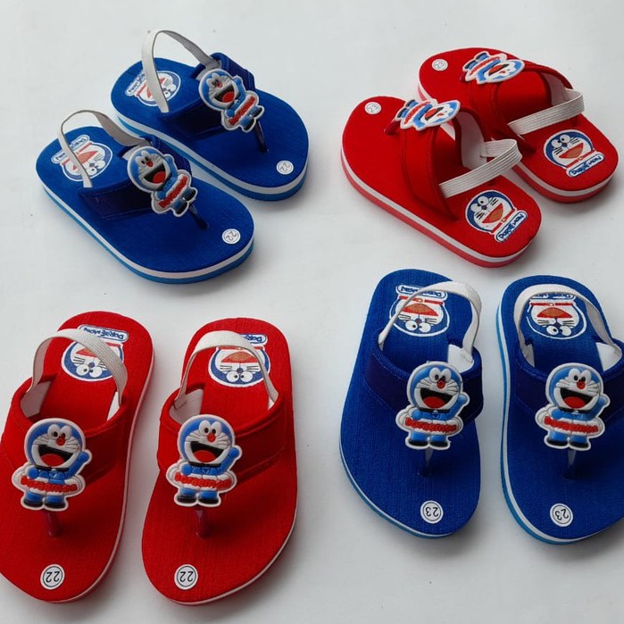 sandal sepatu baby motif doraemon