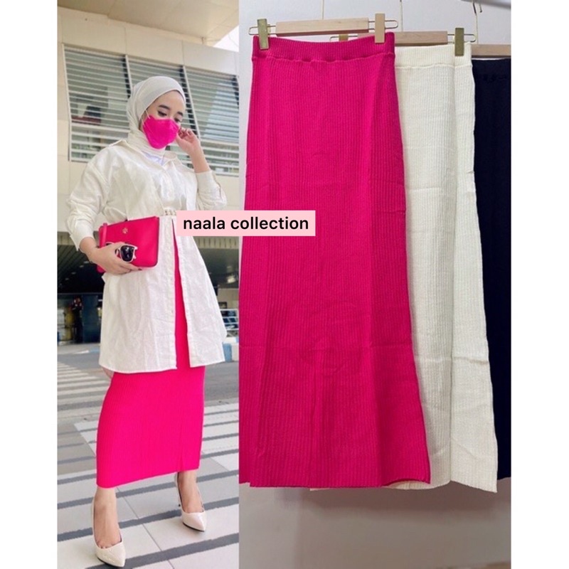 ZAYN ROK SPAN KNIT PREMIUM - ROK KOREA ROK RAJUT ROK PENSIL