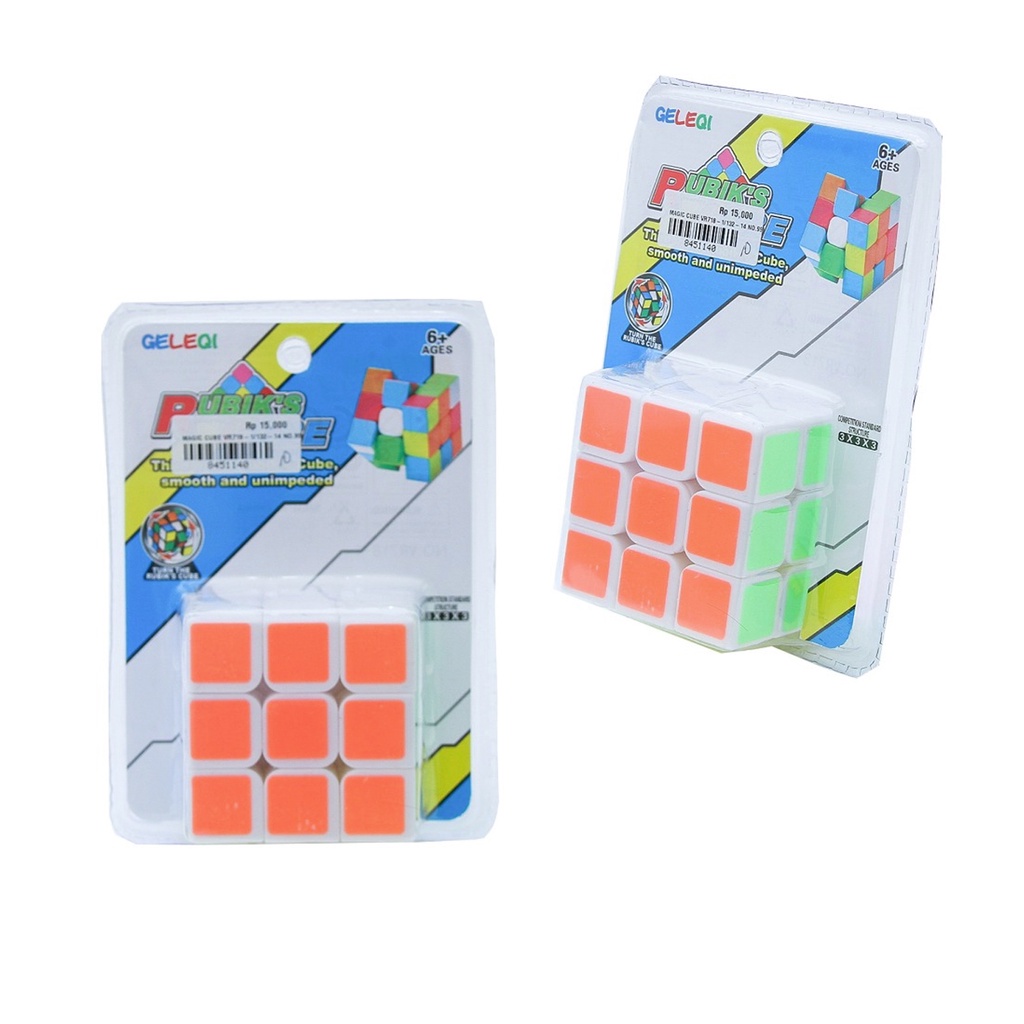 U0001 Rubik Magic Cube Whitebase Mika Premium