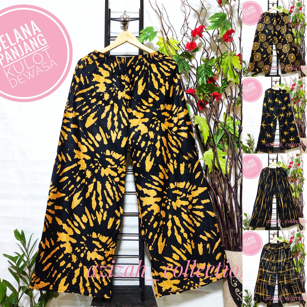 Celana Tidur Kulot Panjang Dewasa Bahan Rayon