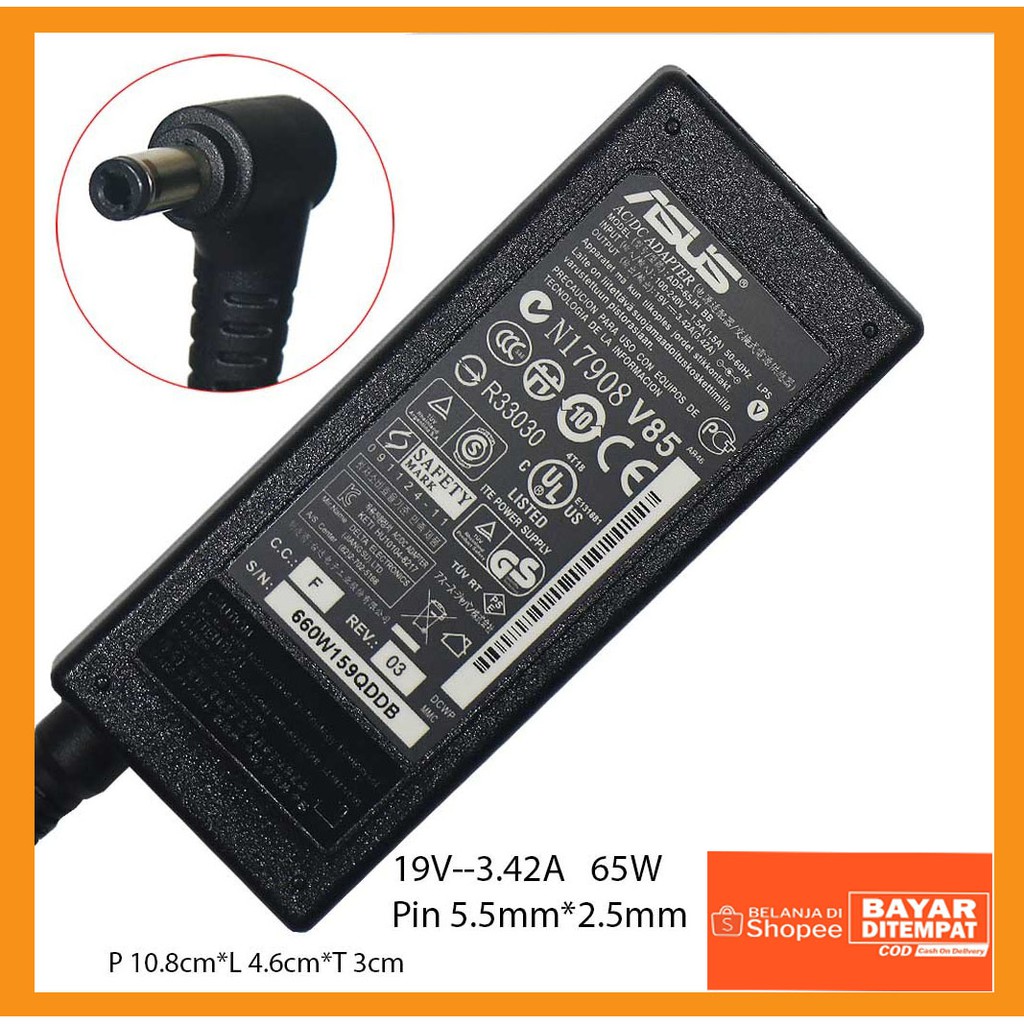 Adaptor Charger Laptop Asus A455L X455L X451 X452 X450 A450 A451L A46