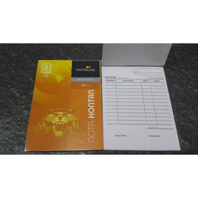 

HOME-BUKU NOTA KONTAN PAPERLINE K2 KECIL 2 RANGKAP NCR 25 SET
