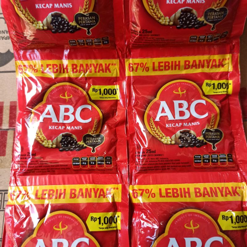 

Kecap Abc Sachet 25 Ml