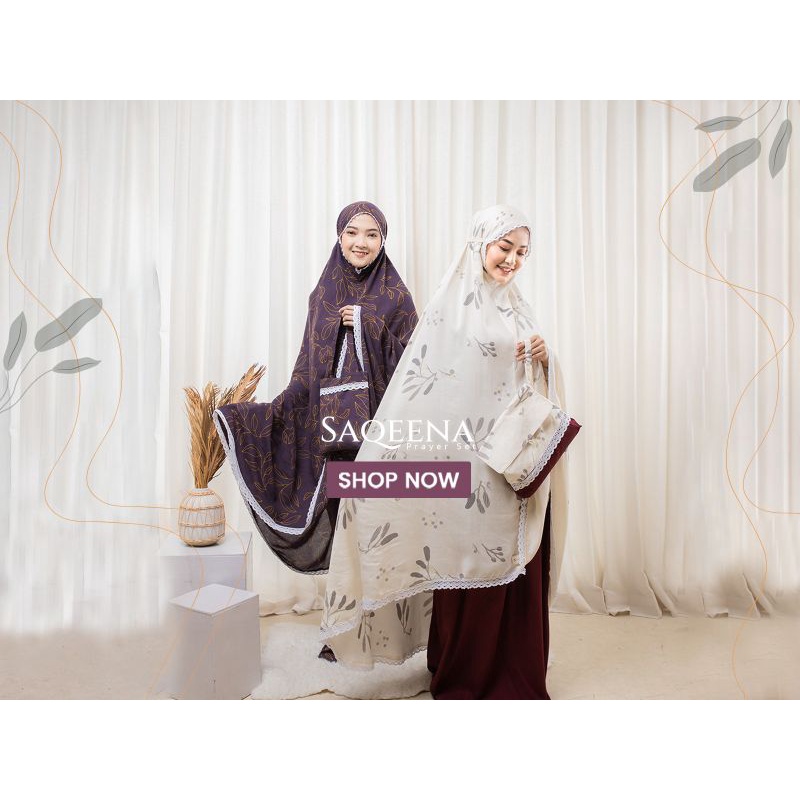 Saqeena prayer set mukena rukuh ibadah muslim jilbrave official shop