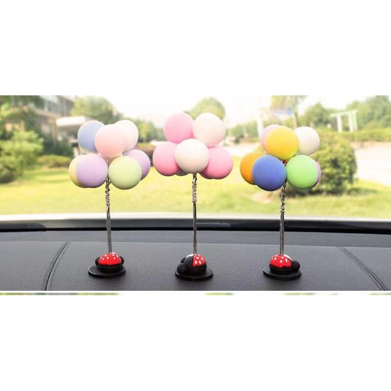 Pajangan Dashboard Mobil Motif Balon Hiasan Mobil Premium Car Balloon